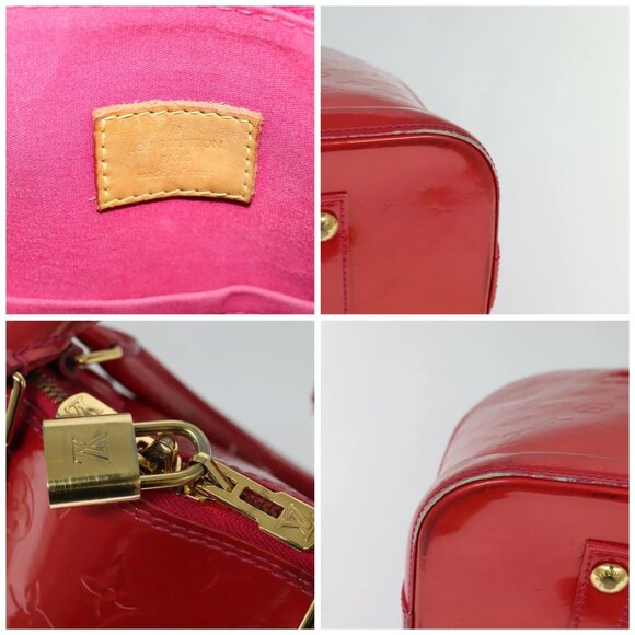LOUIS VUITTON Monogram Vernis Alma GM Hand Bag Rose Pop - Picture 13 of 16